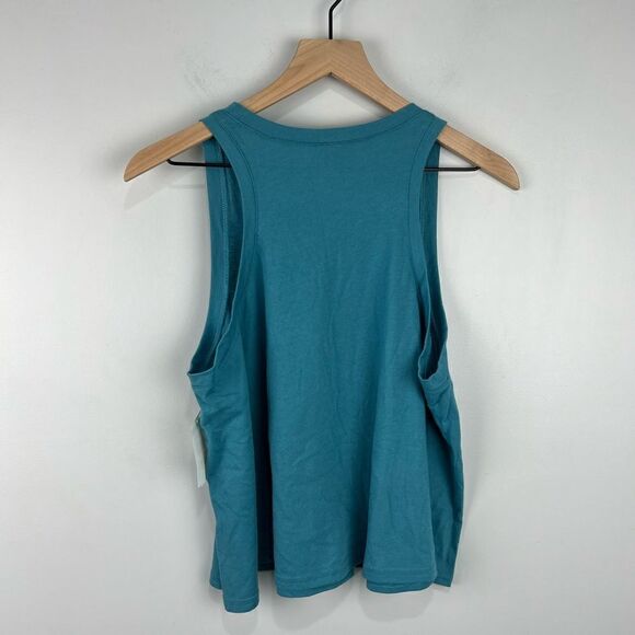 Free Press Blue Cotton Blend Swing Tank L NWT - Picture 5 of 5